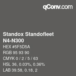 Farbcode: Standox Standofleet - N4-N300 | qconv.com
