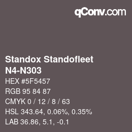 Farbcode: Standox Standofleet - N4-N303 | qconv.com