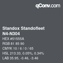 Code couleur: Standox Standofleet - N4-N304 | qconv.com