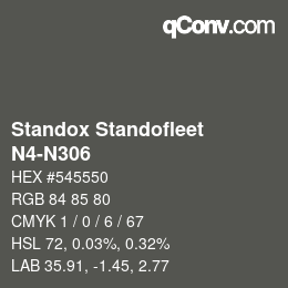 Código de color: Standox Standofleet - N4-N306 | qconv.com