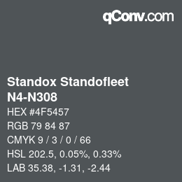 Color code: Standox Standofleet - N4-N308 | qconv.com