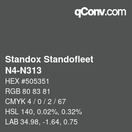 Farbcode: Standox Standofleet - N4-N313 | qconv.com