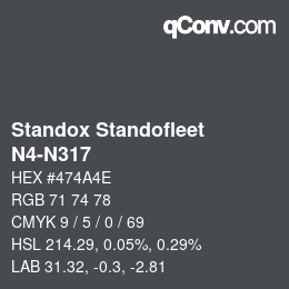 Code couleur: Standox Standofleet - N4-N317 | qconv.com