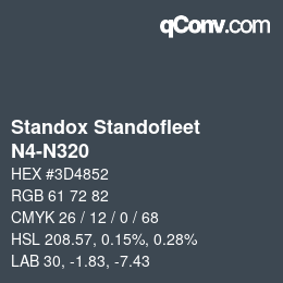 Código de color: Standox Standofleet - N4-N320 | qconv.com
