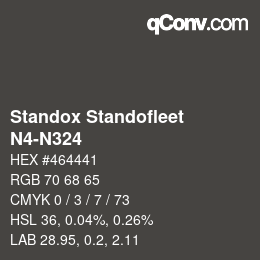Código de color: Standox Standofleet - N4-N324 | qconv.com