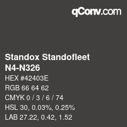 Color code: Standox Standofleet - N4-N326 | qconv.com