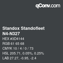 Code couleur: Standox Standofleet - N4-N327 | qconv.com