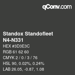 Farbcode: Standox Standofleet - N4-N331 | qconv.com