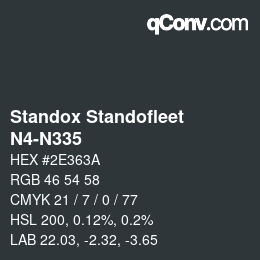 Farbcode: Standox Standofleet - N4-N335 | qconv.com