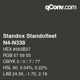 Code couleur: Standox Standofleet - N4-N338 | qconv.com