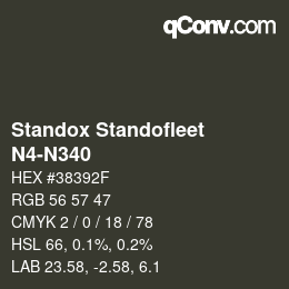 Farbcode: Standox Standofleet - N4-N340 | qconv.com
