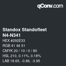 Code couleur: Standox Standofleet - N4-N341 | qconv.com