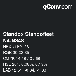 Código de color: Standox Standofleet - N4-N348 | qconv.com