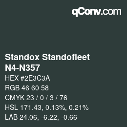 Código de color: Standox Standofleet - N4-N357 | qconv.com