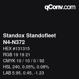 Code couleur: Standox Standofleet - N4-N372 | qconv.com