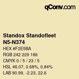 Color code: Standox Standofleet - N5-N374 | qconv.com