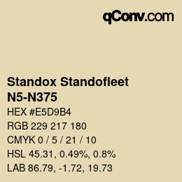 Color code: Standox Standofleet - N5-N375 | qconv.com
