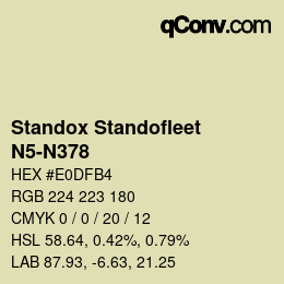 Color code: Standox Standofleet - N5-N378 | qconv.com