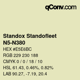 Color code: Standox Standofleet - N5-N380 | qconv.com