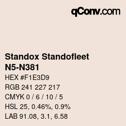 Código de color: Standox Standofleet - N5-N381 | qconv.com