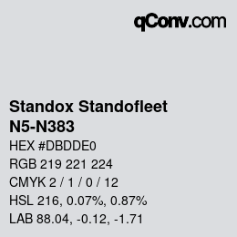 Color code: Standox Standofleet - N5-N383 | qconv.com