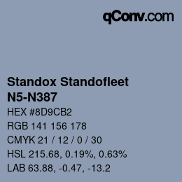 Color code: Standox Standofleet - N5-N387 | qconv.com