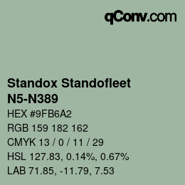 Color code: Standox Standofleet - N5-N389 | qconv.com