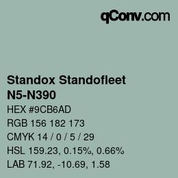 カラーコード: Standox Standofleet - N5-N390 | qconv.com