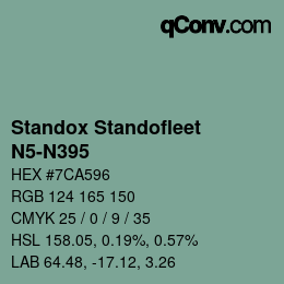 Color code: Standox Standofleet - N5-N395 | qconv.com