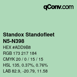 Color code: Standox Standofleet - N5-N398 | qconv.com
