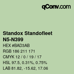 Código de color: Standox Standofleet - N5-N399 | qconv.com