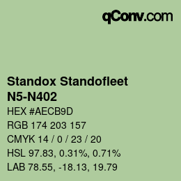 Code couleur: Standox Standofleet - N5-N402 | qconv.com