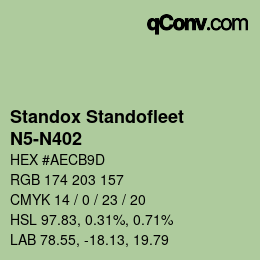 カラーコード: Standox Standofleet - N5-N402 | qconv.com