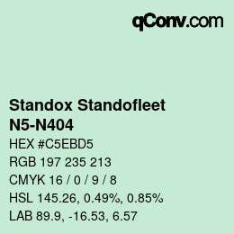 Color code: Standox Standofleet - N5-N404 | qconv.com