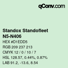 Color code: Standox Standofleet - N5-N406 | qconv.com