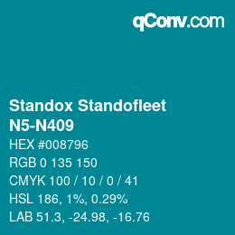Color code: Standox Standofleet - N5-N409 | qconv.com