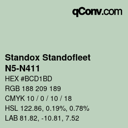 Color code: Standox Standofleet - N5-N411 | qconv.com