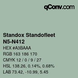 Color code: Standox Standofleet - N5-N412 | qconv.com
