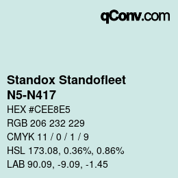 Color code: Standox Standofleet - N5-N417 | qconv.com