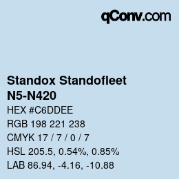 Color code: Standox Standofleet - N5-N420 | qconv.com