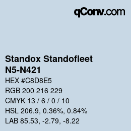 Color code: Standox Standofleet - N5-N421 | qconv.com