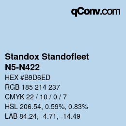 カラーコード: Standox Standofleet - N5-N422 | qconv.com