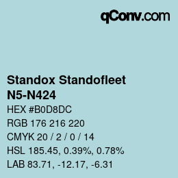 Color code: Standox Standofleet - N5-N424 | qconv.com