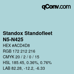 Color code: Standox Standofleet - N5-N425 | qconv.com