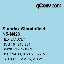 Farbcode: Standox Standofleet - N5-N426 | qconv.com