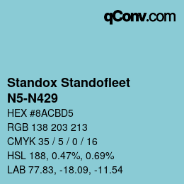 Color code: Standox Standofleet - N5-N429 | qconv.com