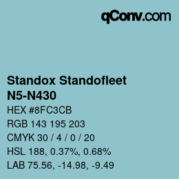 Código de color: Standox Standofleet - N5-N430 | qconv.com