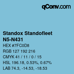 Código de color: Standox Standofleet - N5-N431 | qconv.com