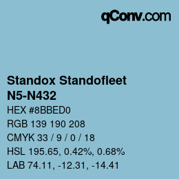 カラーコード: Standox Standofleet - N5-N432 | qconv.com