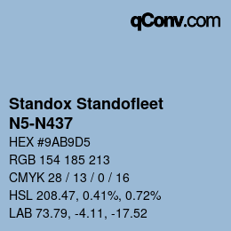 Color code: Standox Standofleet - N5-N437 | qconv.com